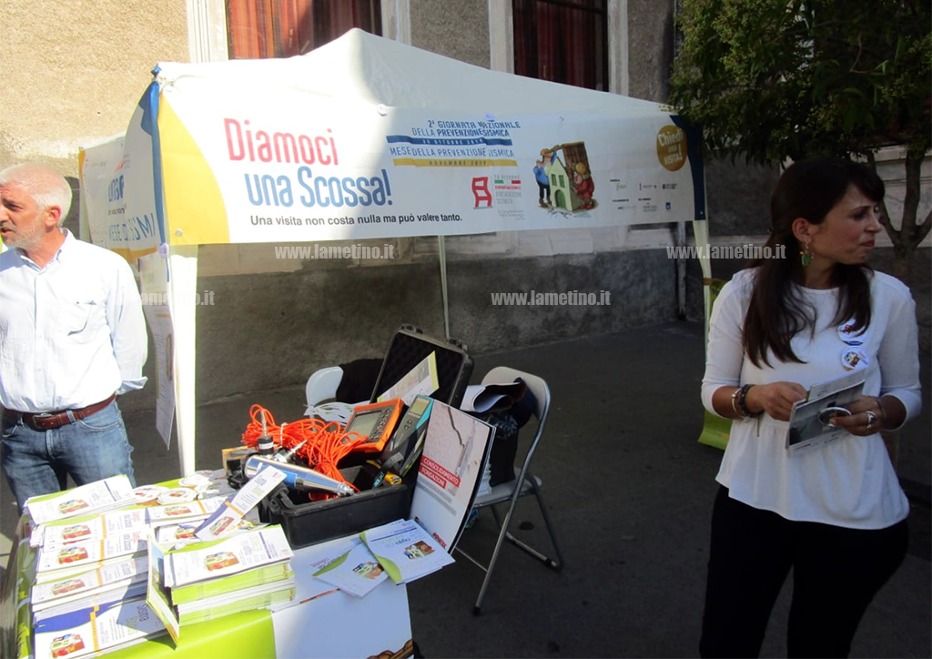  Lamezia, seconda giornata mondiale della prevenzione sismica: stand informativo su corso Nicotera 