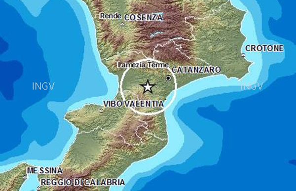 Due scosse di terremoto avvertite in Calabria 