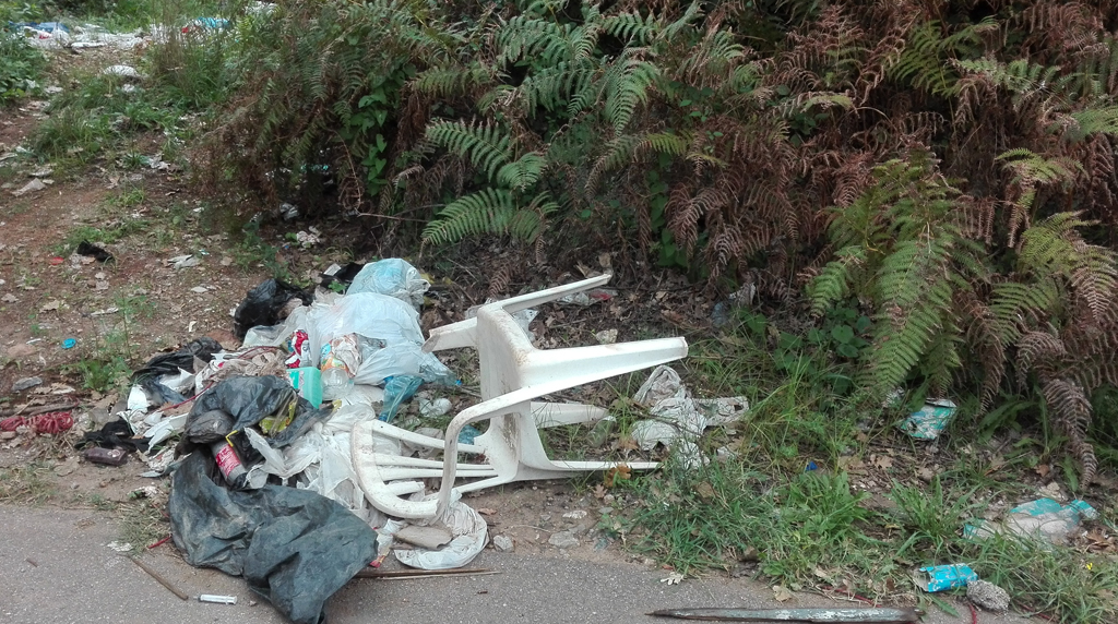 Lamezia, cumuli di rifiuti abbandonati in via Delle Rose e a Caronte