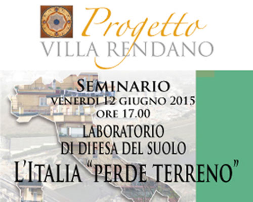 Il 12 giugno seminario "L'Italia 'perde terreno'" a Villa Rendano