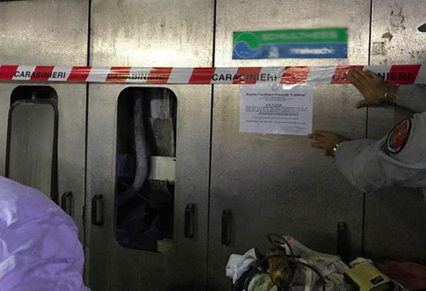Scarico non autorizzato, sequestrate due lavatrici industriali nel cosentino