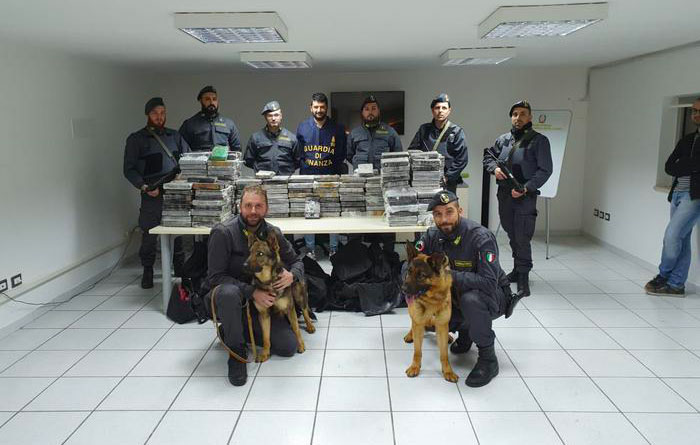 Sequestrati 450 kg cocaina nel porto di Gioia Tauro: era nascosta in container diretto in Egitto