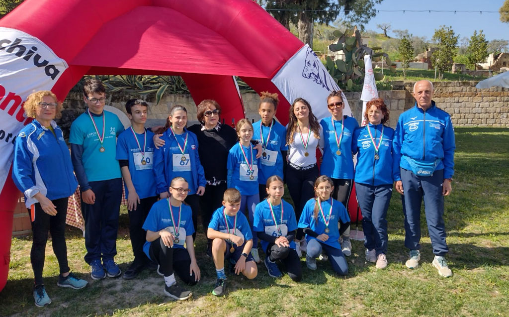 Quattro primi posti per la Libertas Lamezia ai campionati regionali di cross 5° prova di Rocca di Neto