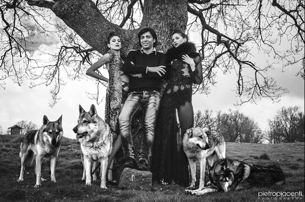 Shooting per collezione Anton Giulio Grande nel parco di Tuscolo