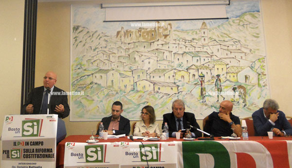 Da Lamezia al via campagna referendaria del Pd Calabria “Basta un Si”