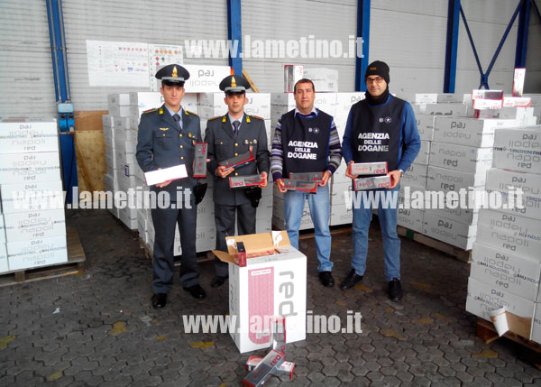 Calabria: Sequestrate 9,5 tonnellate sigarette di contrabbando per oltre due milioni