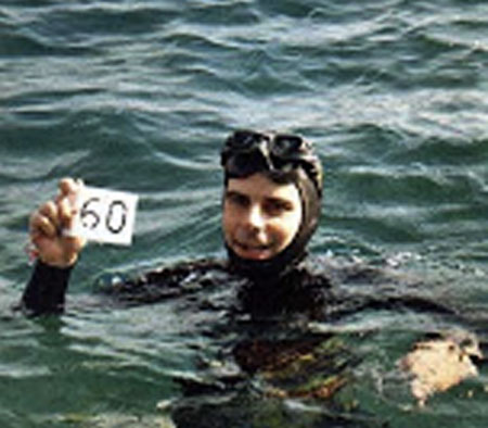 Calabria: Apnea, Simone Arrigoni a Isola di Dino per "Giochi del Mare"