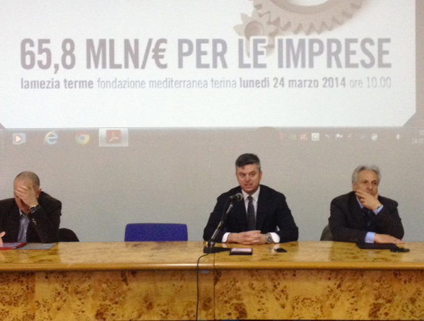 Calabria: Assessori Mancini e Arena presentano bando per aiuti alle imprese