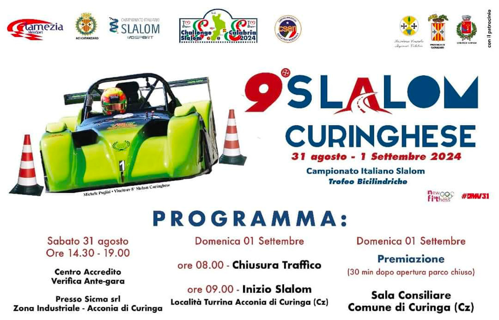 Al via nona edizione dello slalom curinghese il 31 agosto e 1 settembre