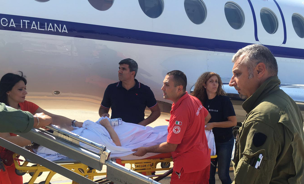 Trasporto aereo d'urgenza da Reggio Calabria a Roma per giovane incinta