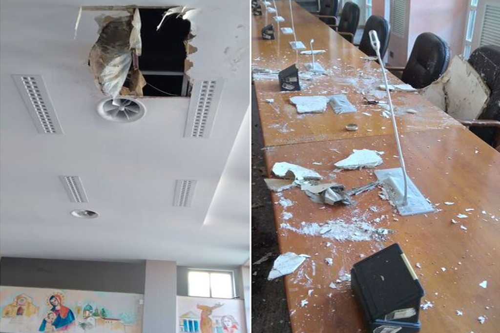 Crolla parte controsoffitto aula consiliare Comune Cosenza, nessun ferito