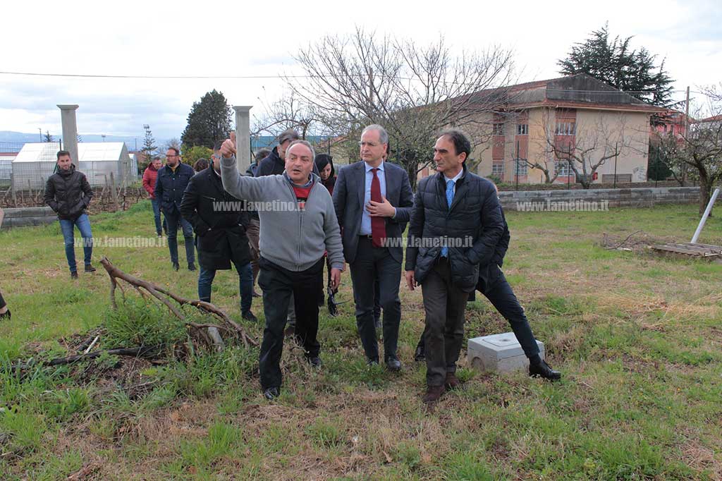 Lamezia, sopralluogo della Provincia al parco di Savutano: "Trovare altri finanziamenti e renderlo al più presto fruibile"