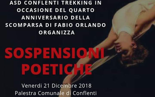 "Sospensioni poetiche", a Conflenti spettacolo in memoria di Fabio Orlando il 21 dicembre