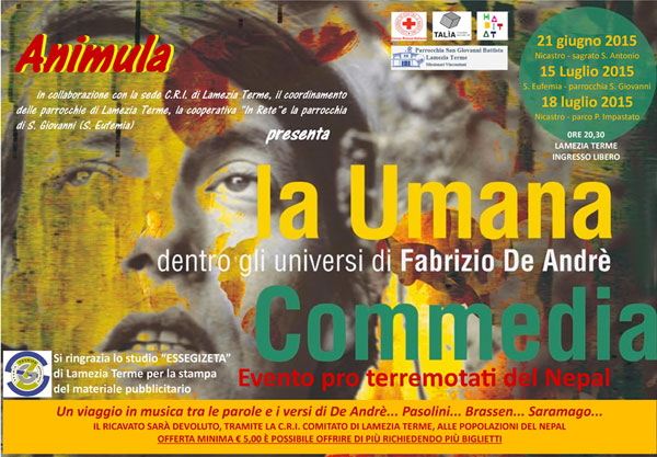Lamezia: associazione Animula mette in scena spettacolo "La Umana Commedia"