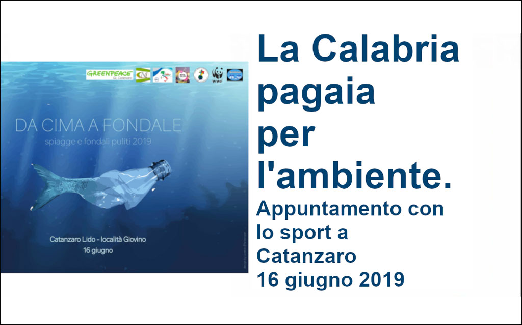 "La Calabria pagaia per l’ambiente" il 16 giugno a Catanzaro per pulire le spiagge