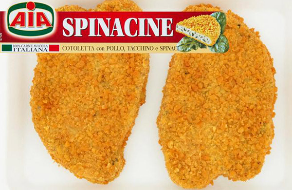 Rischio plastica, Aia ritira spinacine-cotolette 
