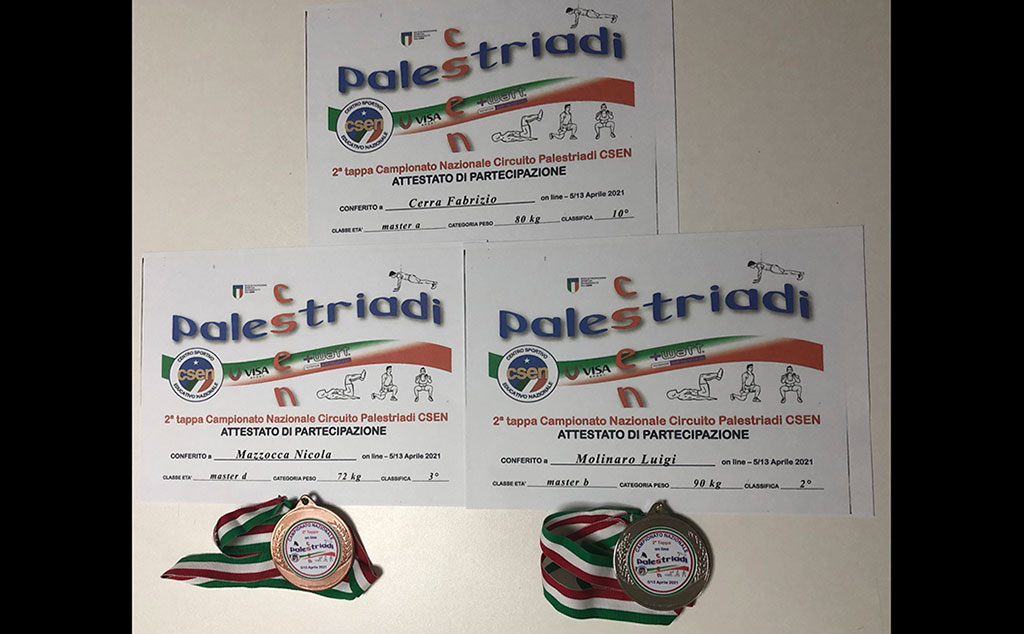 Lamezia, un argento e un bronzo per gli atleti del 'Centro Sport' al Campionato Nazionale di Fitness
