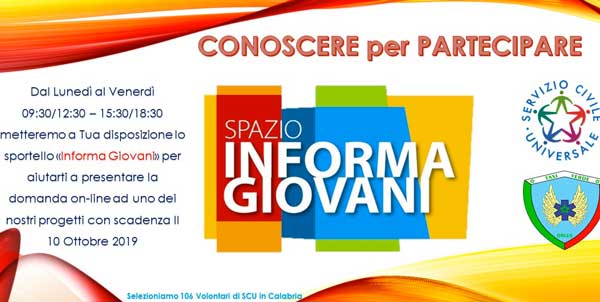 Bando 2019 di Servizio Civile Universale, Taxiverde seleziona 12 volontari a Lamezia