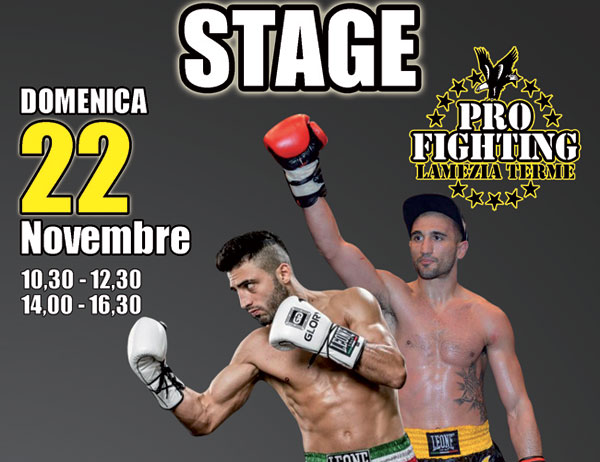 Lamezia: stage di kick boxing il 22 novembre al Palasparti