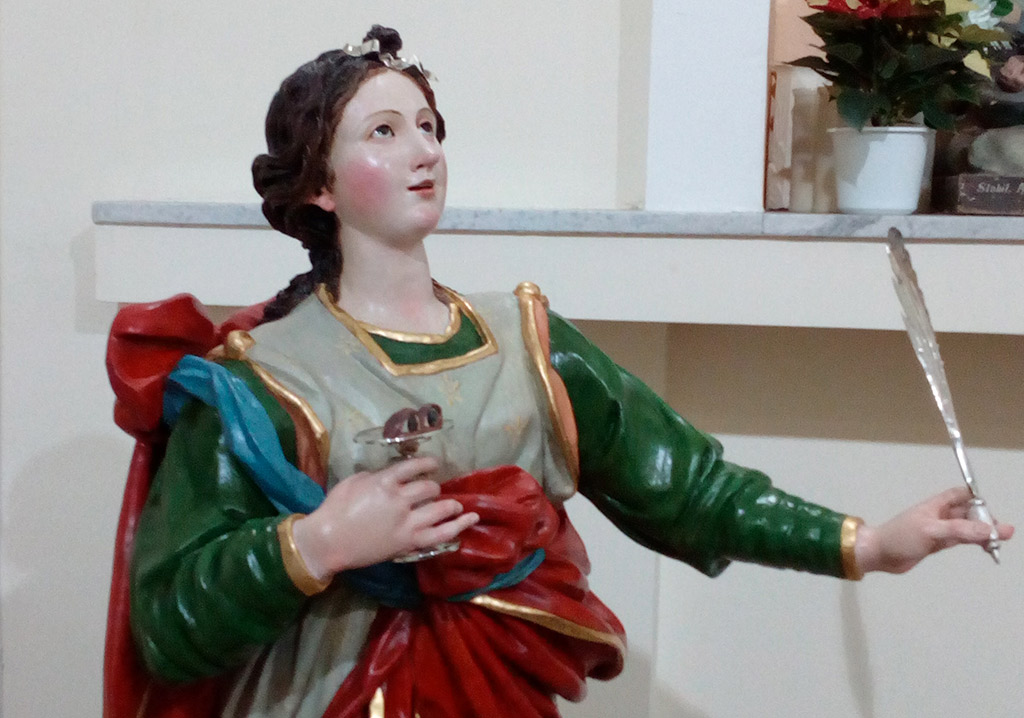 Lamezia, la statua di Santa Lucia restituita alla città dopo il restauro