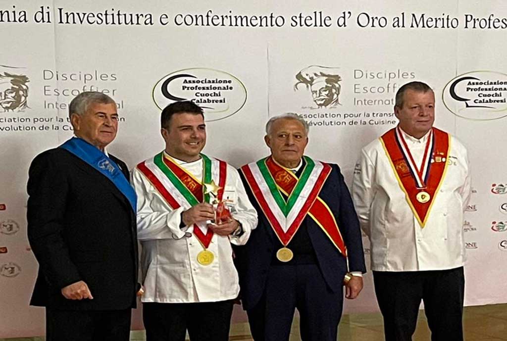 Chef lametino Mancuso premiato con la Stella d'oro alla carriera