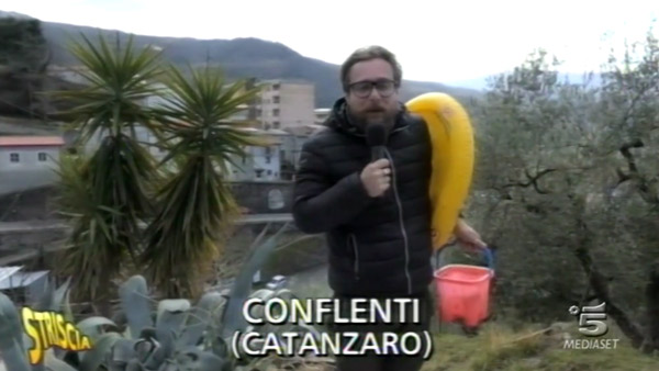 "Il mare a Conflenti", le stranezze del piano di emergenza territoriale su Striscia la Notizia