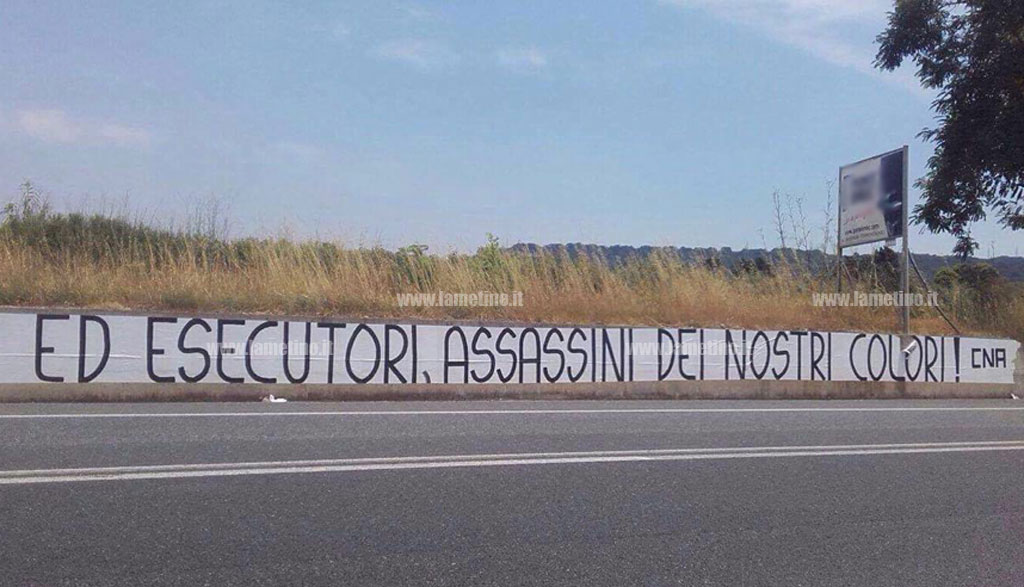Mancata iscrizione Vigor Lamezia, lo striscione di protesta dei tifosi