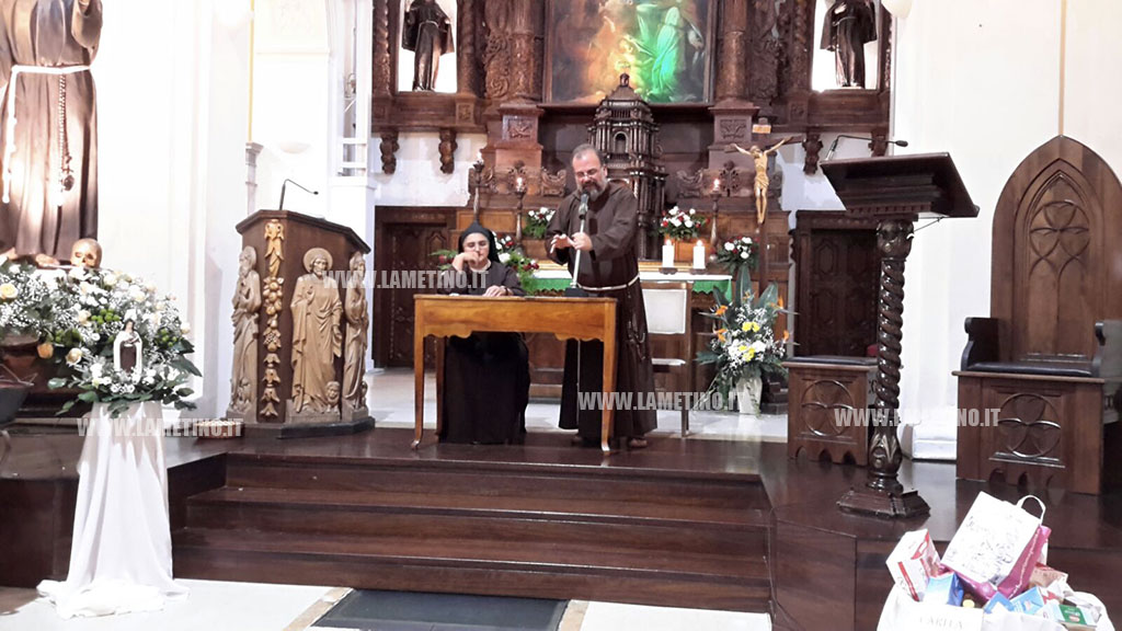 Lamezia, conferenza di Madre Chiara Francesca Lacchini in preparazione della festa di San Francesco d’Assisi