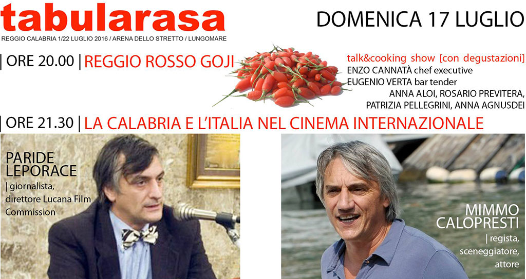 Tabularasa, a Reggio ospite il grande cinema con Mimmo Calopresti e Paride Leporace  