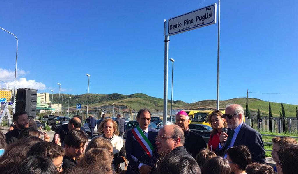 Intitolata strada in memoria di "Beato Pino Puglisi" all'Università di Catanzaro 