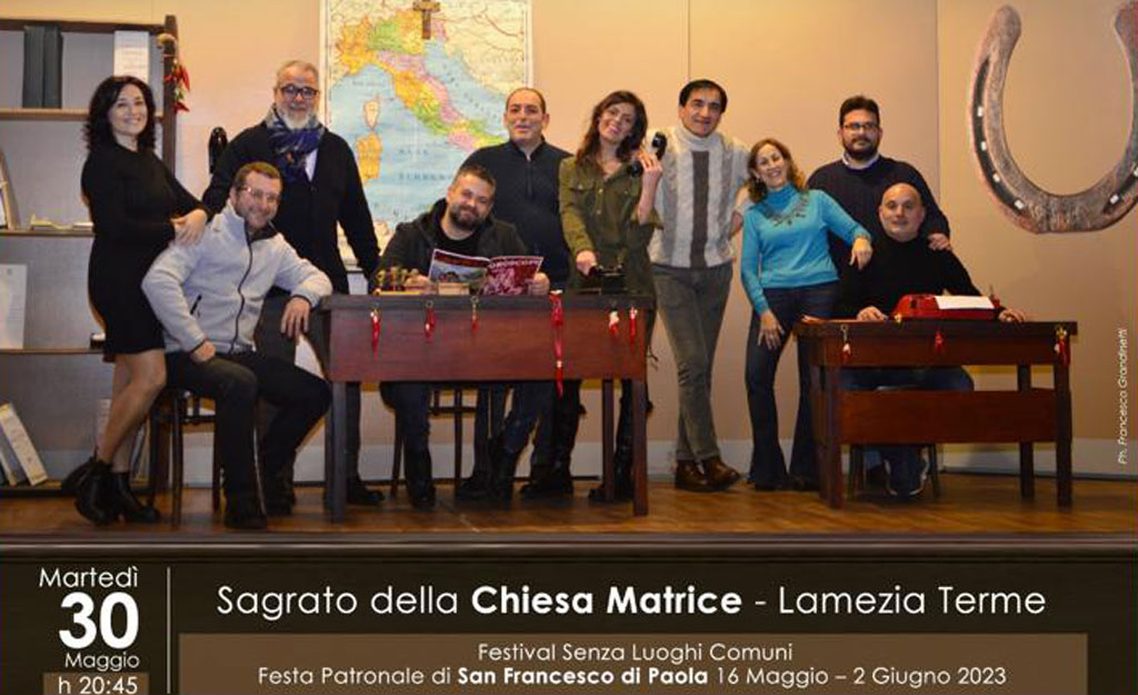 Lamezia, spettacolo dell'associazione teatrale Giovanni Vercillo “…E se poi è vero?” sul sagrato della Chiesa Matrice