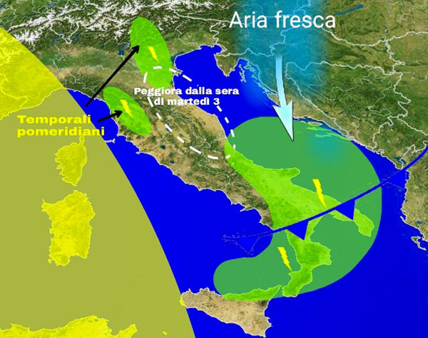 Maltempo, ancora piogge e temporali sulla Calabria