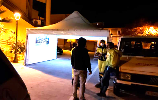 A San Pietro Maida tenda per tamponi davanti Municipio: “Al lavoro per la massima sicurezza”