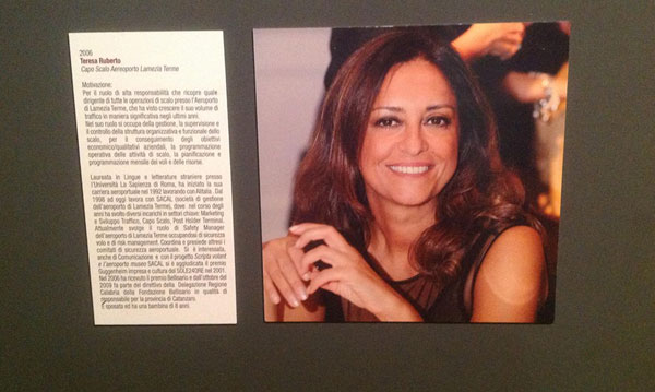 Lamezia: Premio Bellisario, anche Teresa Ruberto in mostra per celebrare 25 anni Fondazione