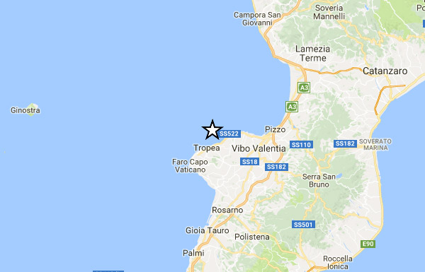 Nuova scossa in Calabria, terremoto magnitudo 3.0 nel vibonese