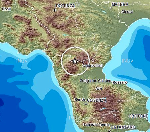 Terremoto, due scosse sulla costa calabra occidentale e una sul Pollino