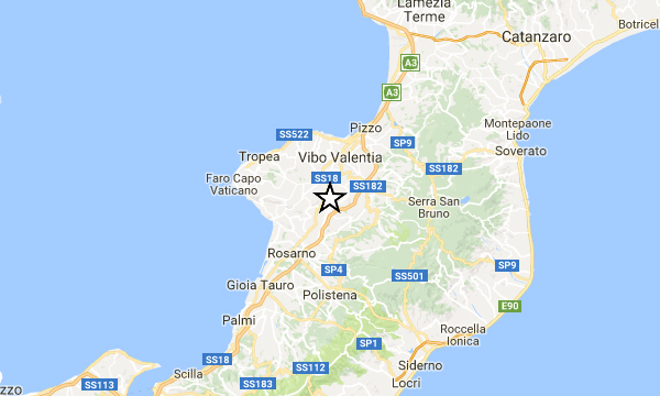 Scossa di terremoto nel vibonese, nessun danno