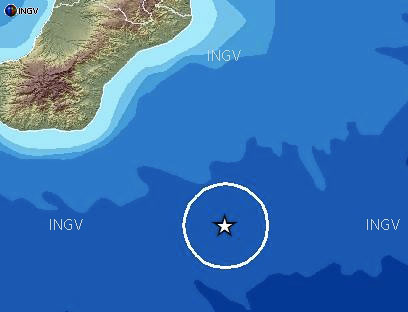 Calabria: Terremoto di magnitudo  4,7  al largo della costa