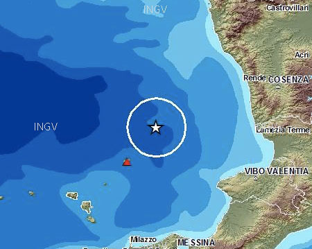 Lamezia: Scossa di terremoto 2.9 al largo del Golfo di Sant'Eufemia
