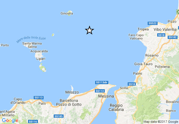 Scossa terremoto 2.4 al largo delle coste vibonesi, nessun danno