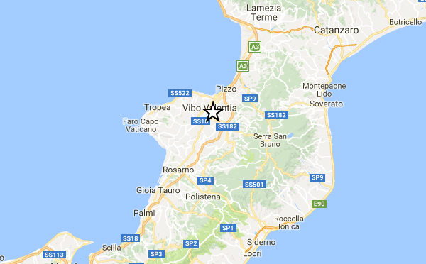 Scossa di terremoto 3.2 registrata nel vibonese