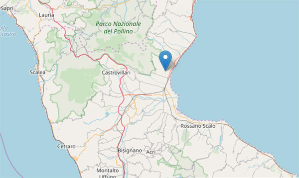 Scossa di terremoto 3.1 avvertita nel cosentino