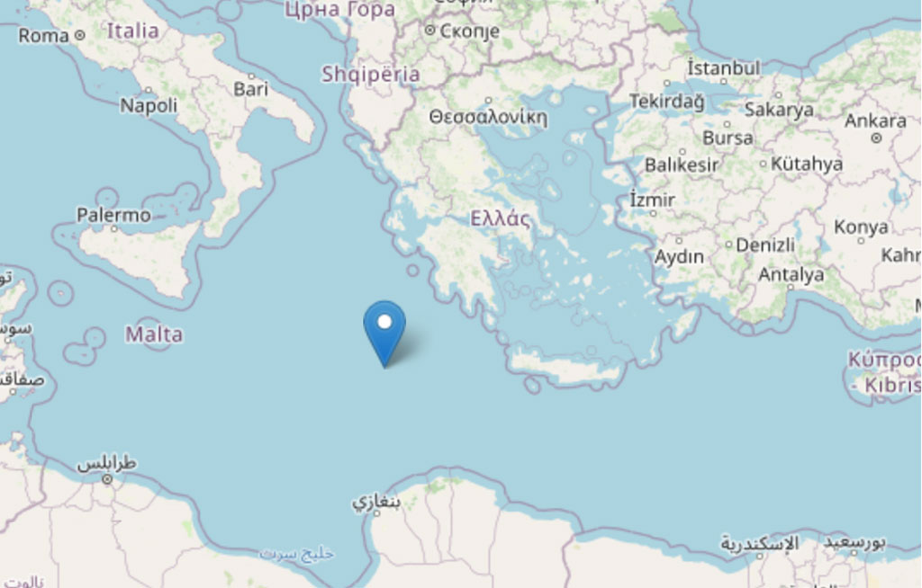 Terremoto, scossa di magnitudo 5.8 nel Mediterraneo Centrale: avvertita anche in Calabria