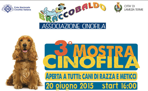 Lamezia: "Braccobaldo" presenta terza mostra cinofila