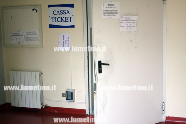 Lamezia: Furto alla cassa ticket dell'ospedale cittadino