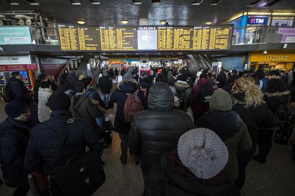 Maltempo: in tilt trasporti, arrivo Intercity Reggio Calabria-Torino previsto dopo 29 ore