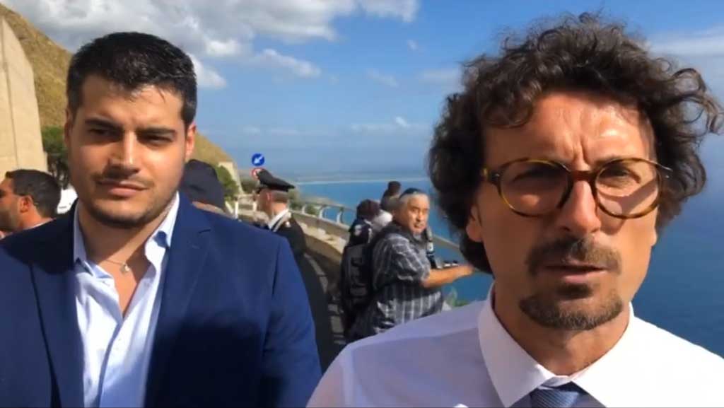 Infrastrutture, ministro Toninelli inaugura 'strada del mare' a Joppolo