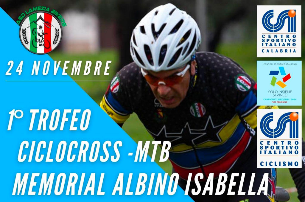 Lamezia, Trofeo Ciclocross Dei Due Mari Prova Regionale Csi il 24 novembre al Parco Peppino Impastato