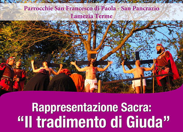 Lamezia, la sacra rappresentazione del "Tradimento di Giuda" il 25 marzo alla chiesa Matrice