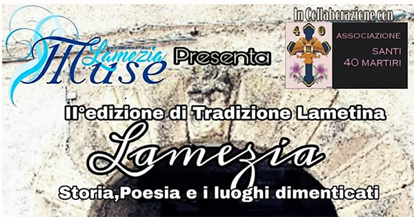 Al via la seconda edizione di “Lamezia, storia, poesia e i luoghi dimenticati” il 23 novembre 